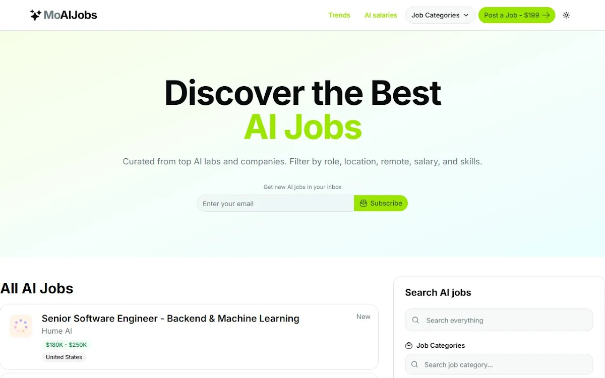 Captura de Mo AI Jobs