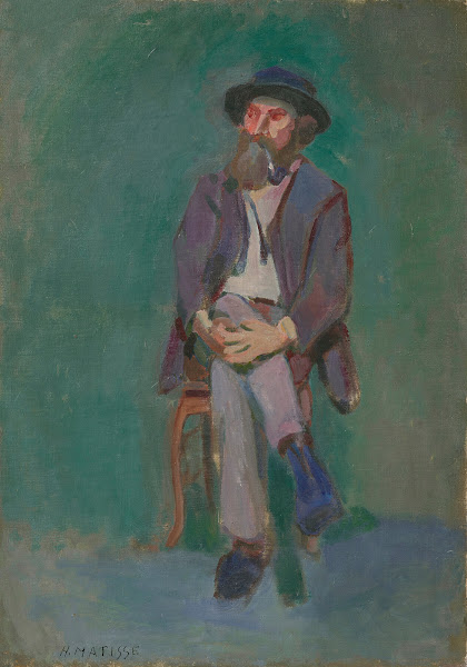 Homme assis 1900