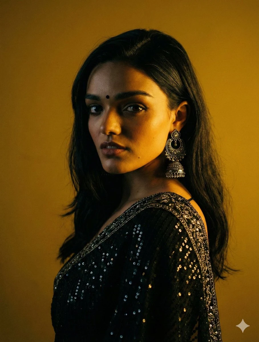 Retrato cinematográfico de una mujer india