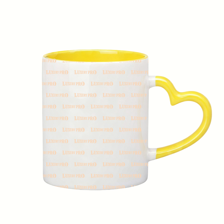 11oz Heart Handle Mug