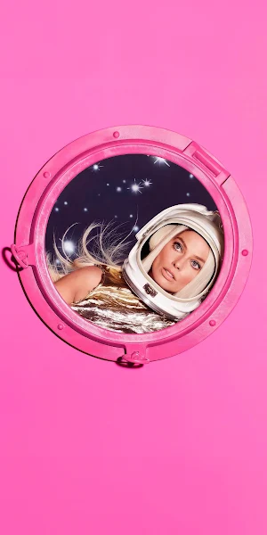 Barbie Margot Robbie Minimal 4K iPhone Wallpaper Background