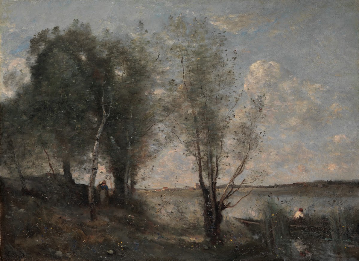 Boatman Among The Reeds Ca 1865