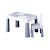 Children's set table and chair Tega Multifun 1+1 grey
