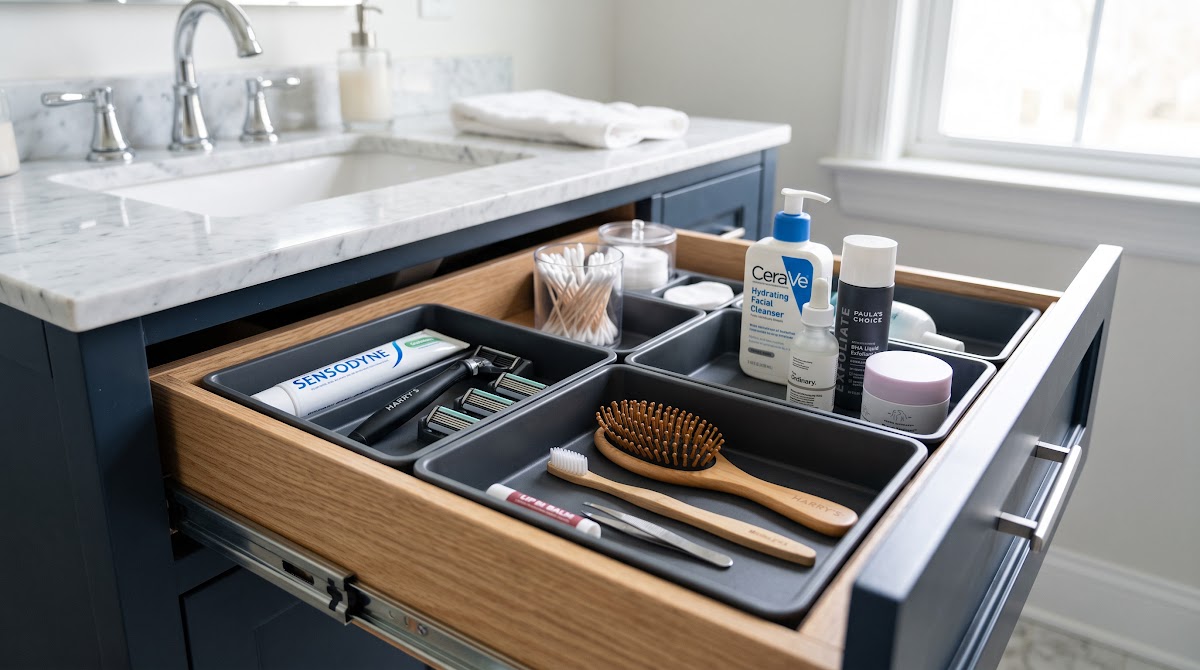 Best Bathroom Drawer Organizers for Small Bathrooms (2026) - BEST OVERALL — IN CONTEXT