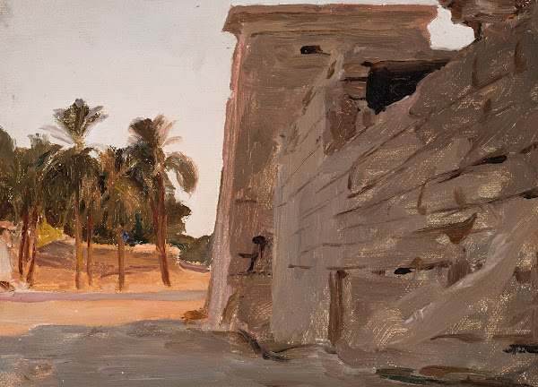 Temple of Khonsu in Karnak From the journey to Egypt 1903