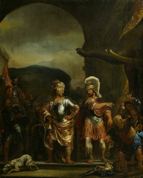 The calm Fabricius in the army camp of Pyrrhus 1655  1656