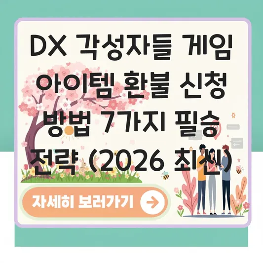 DX 각성자들 게임 아이템 환불 신청 방법