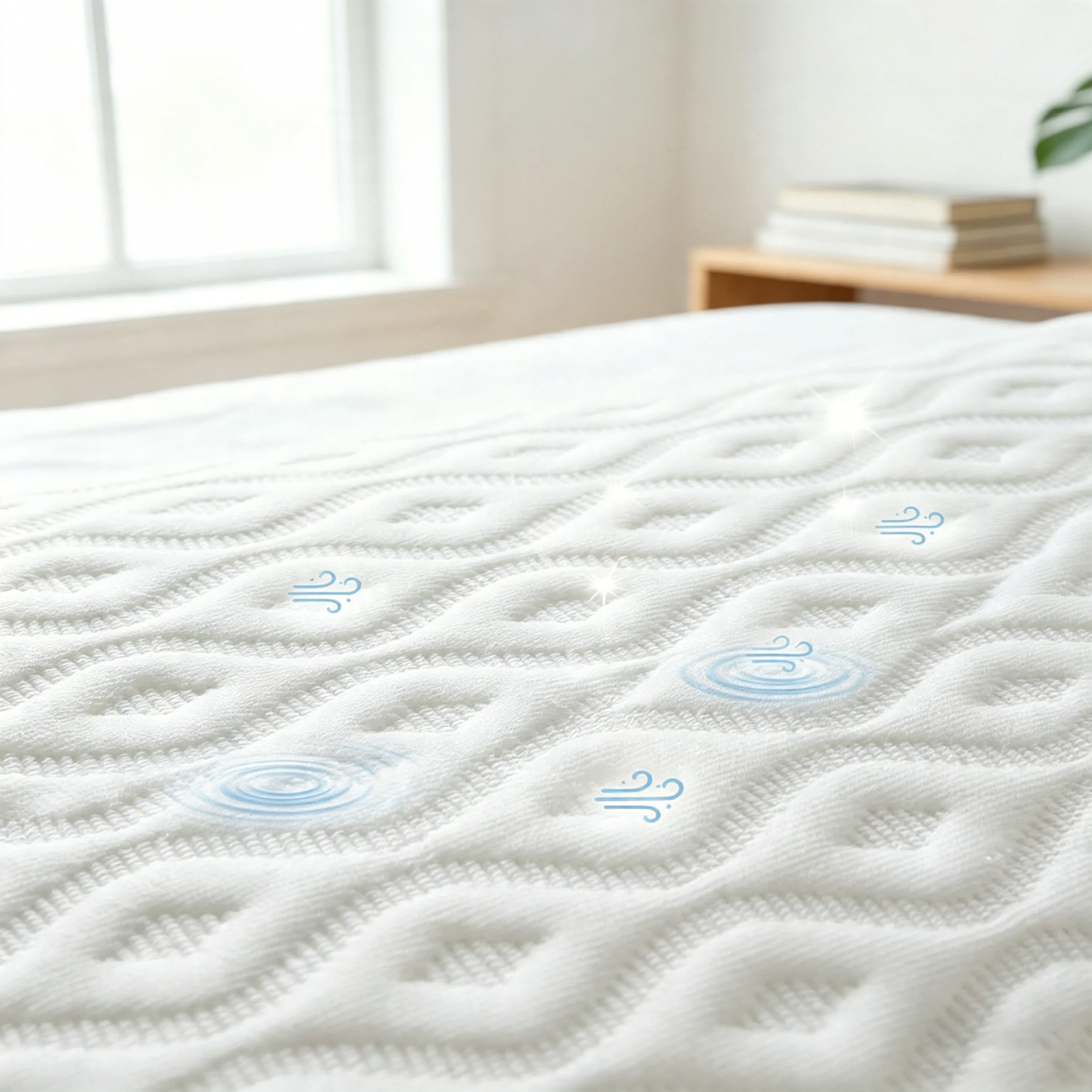 Nackenstützkissen aus Memory-Foam, Wellenschliff