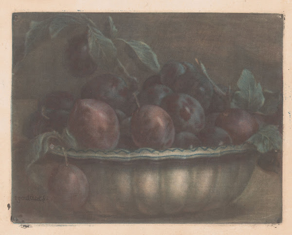 Bowl with plums 1741