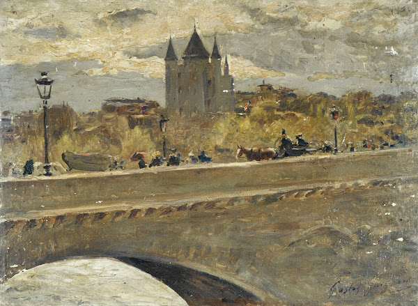La tour du Temple reconstituée pour lExposition de 1889 vue du pont dIéna 1889