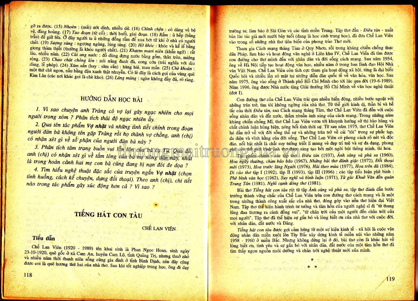 Văn học 12 (tập 1 - 2000) - Trang 59