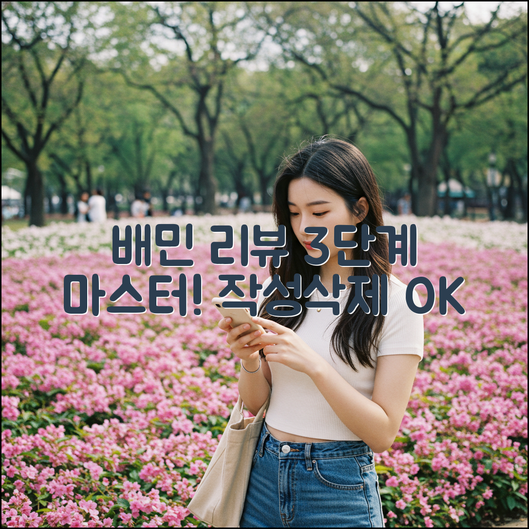 배민 리뷰 작성/삭제 3단계 마스터!