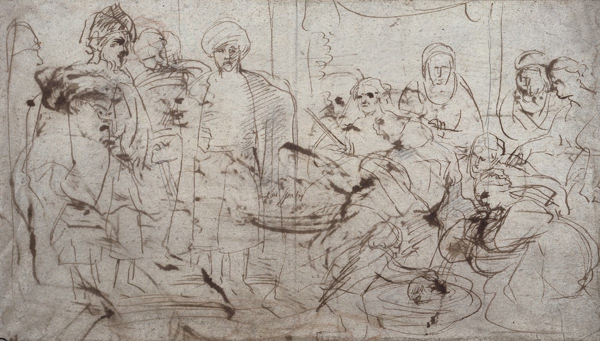 Tomyris with the Head of Cyrus verso c 1637 38