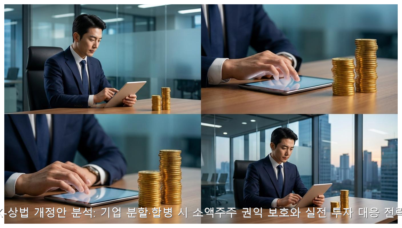 K-상법 개정안: 소액주주 보호와 실전 대응 전략 핵심 안내 및 분석 인포그래픽 (4)