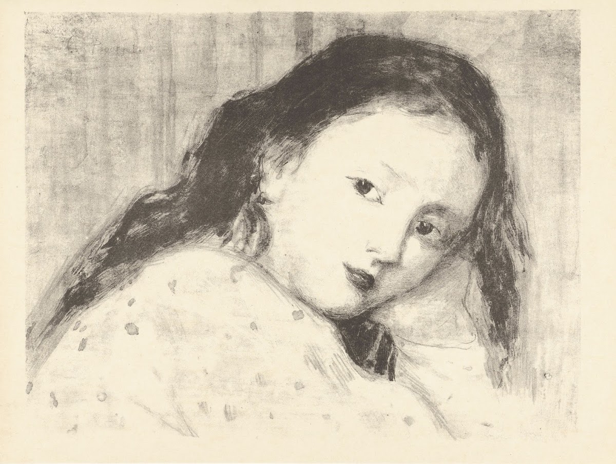 Étude de tête dune petite fille 1893 1895