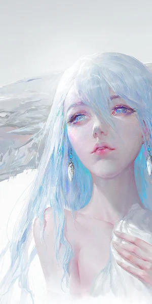 Yu-Gi-Oh!, Blue Hair, Dragon, White Background, Loose Clothing 4K Wallpaper Background