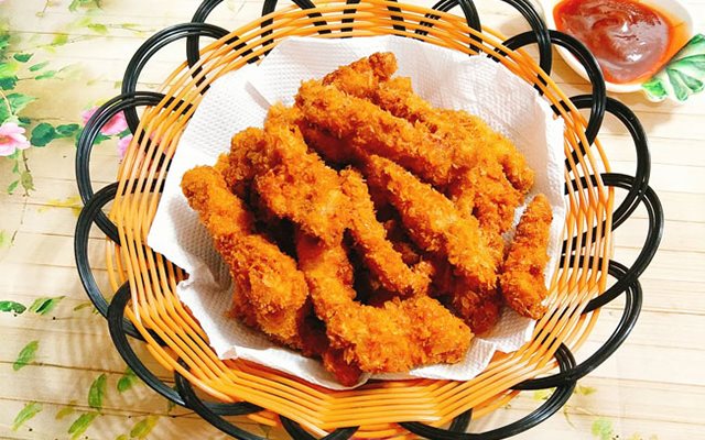 Thịt Ức Gà Tẩm Bột Chiên Xù