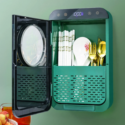 Disinfecting Chopstick Holder, Plastic, Wall-Mountable
