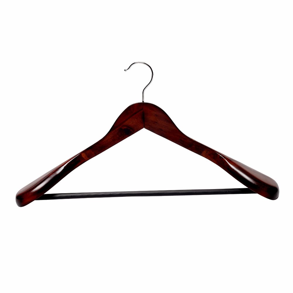 Gancho de madera para traje Better Space™ color chocolate