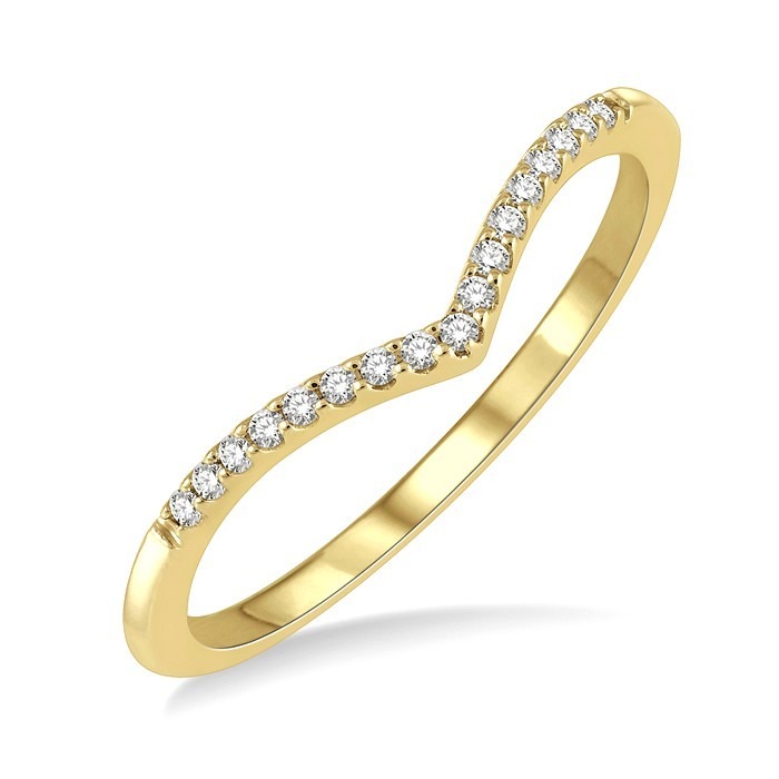Stackable Chevron Petite Diamond Fashion Band