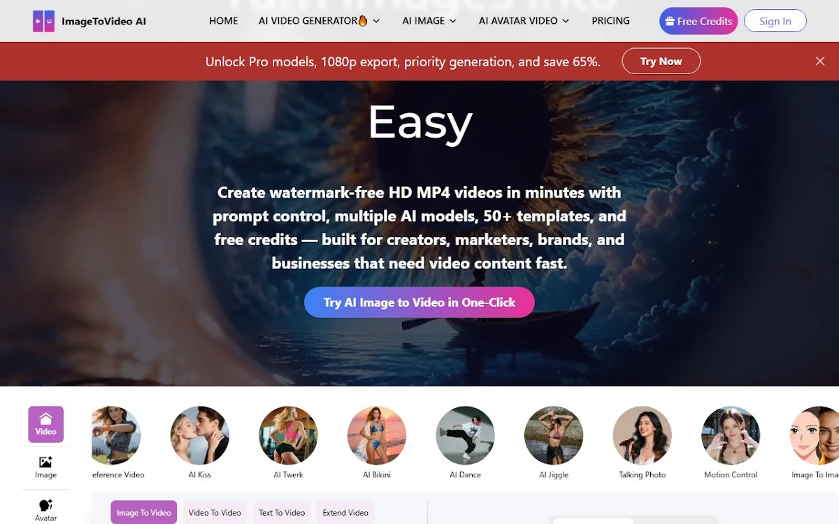 Captura de AI Image to Video Online
