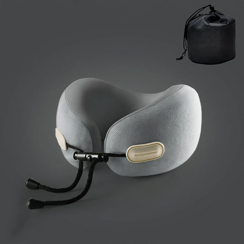 U-shaped neck pillow with memory foam