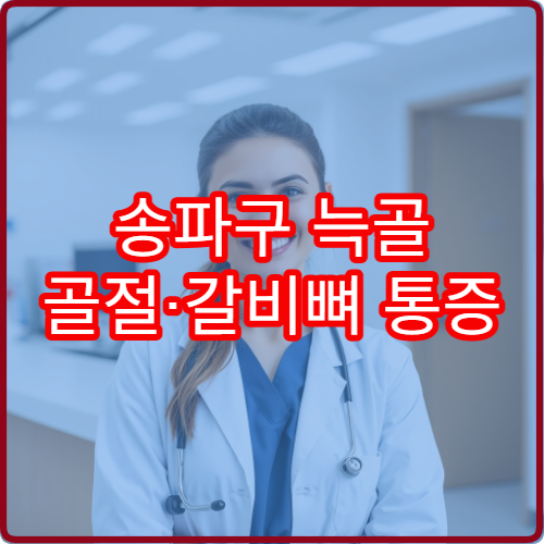 송파구 늑골 골절·갈비뼈 통증 치료 가능한 병원 가이드