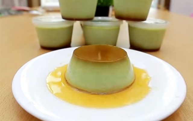 Flan Trà Xanh