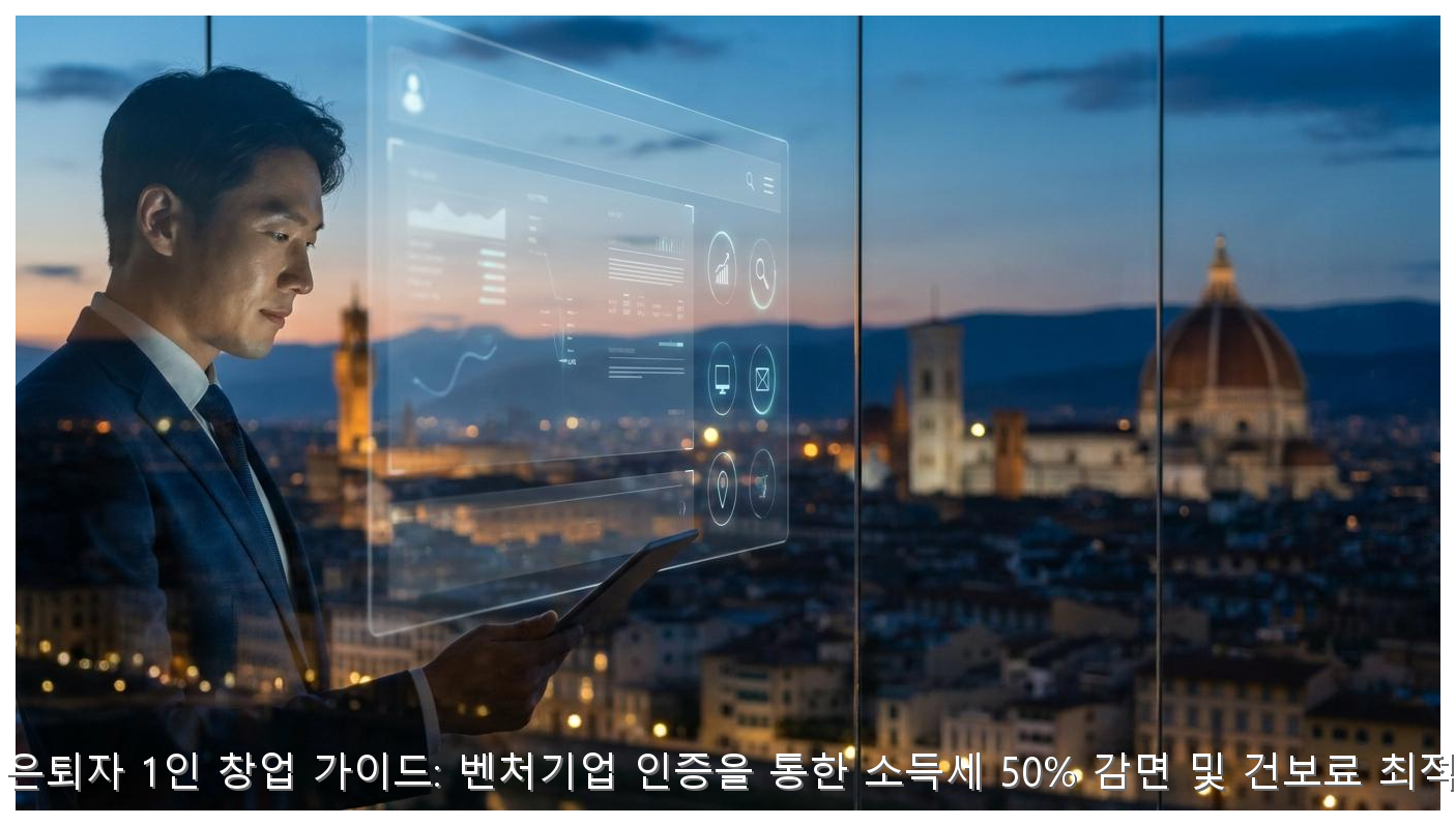 2026년 은퇴자 1인 창업 가이드: 벤처기업 인증을 통한 소득세 50% 감면 및 건보료 최적화 전략 핵심 안내 및 분석 인포그래픽 (6)