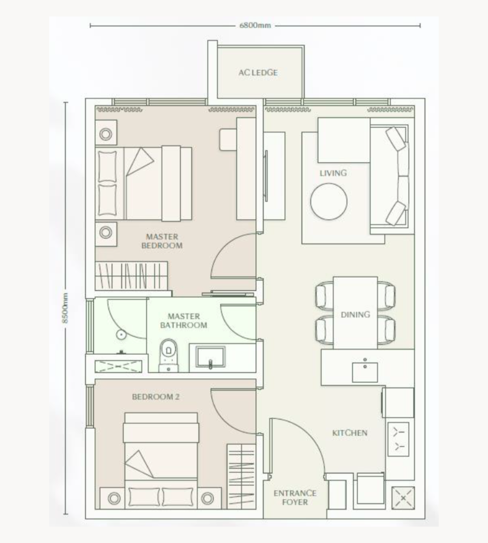 Parkside Residence 戶型圖