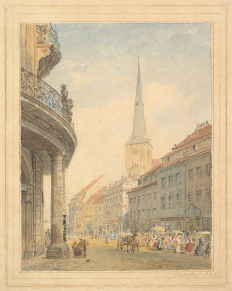 View of Berlin with the Ephraim Palais at Left 1847