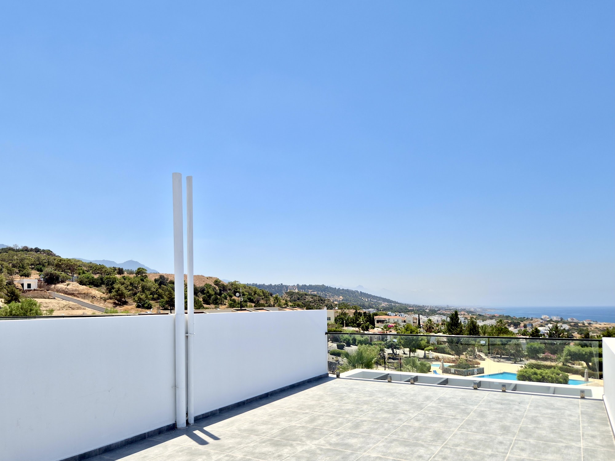 Ausblick von der privaten Dachterrasse