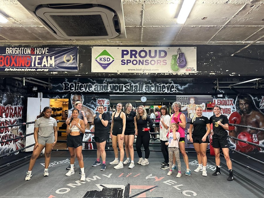 Female boxing class