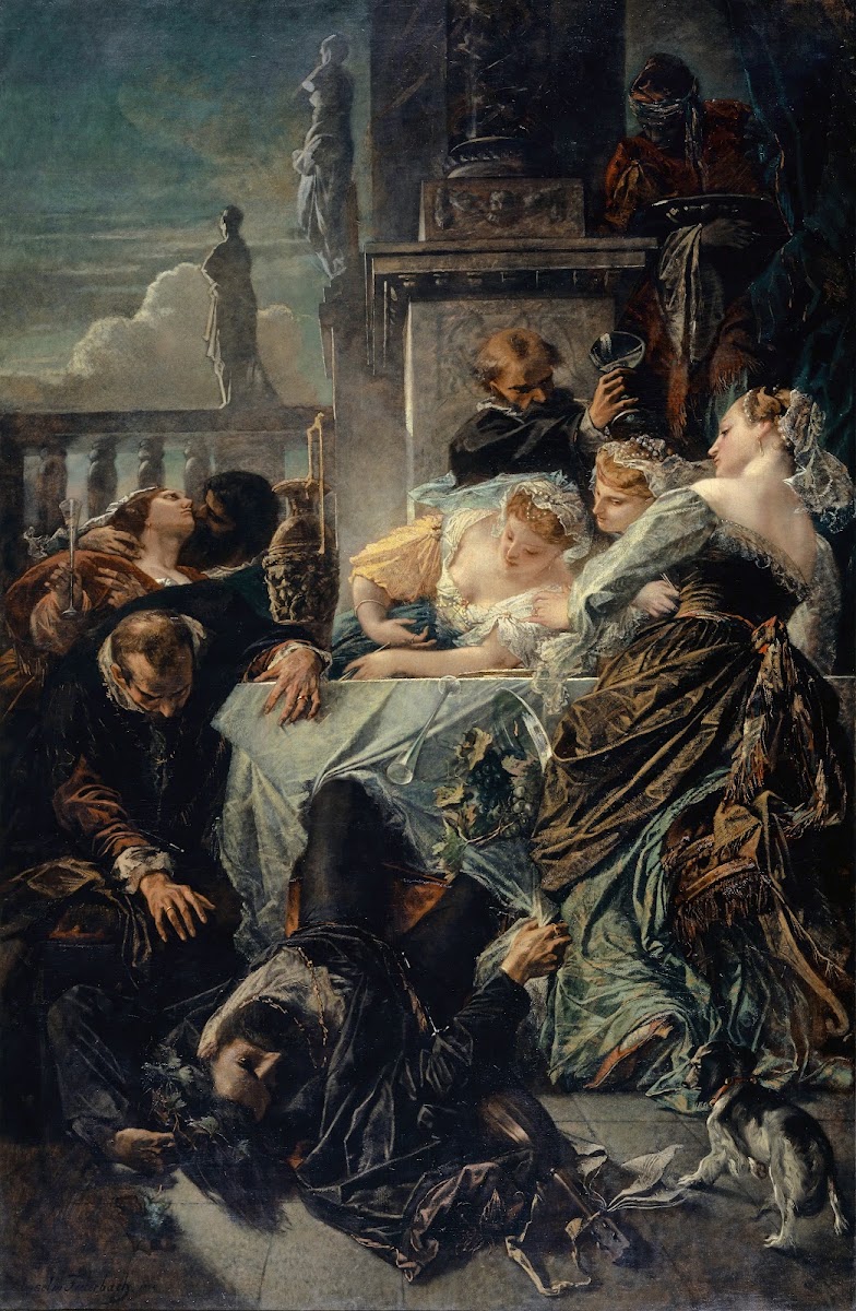 The Death Of Pietro Aretino 1854