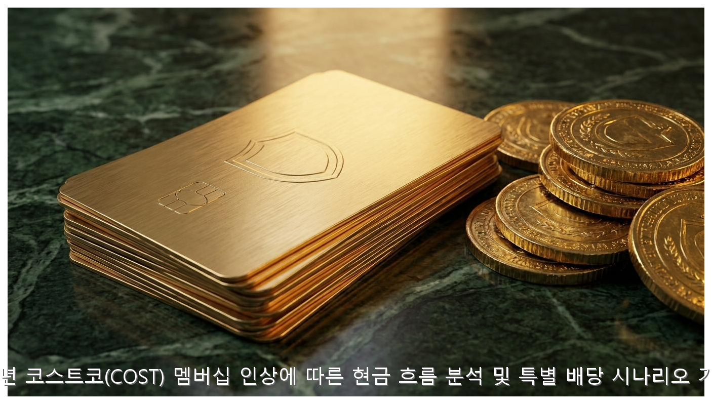 2026년 코스트코(COST) 멤버십 인상에 따른 현금 흐름 분석 및 특별 배당 시나리오 가이드 핵심 안내 및 분석 인포그래픽 (2)