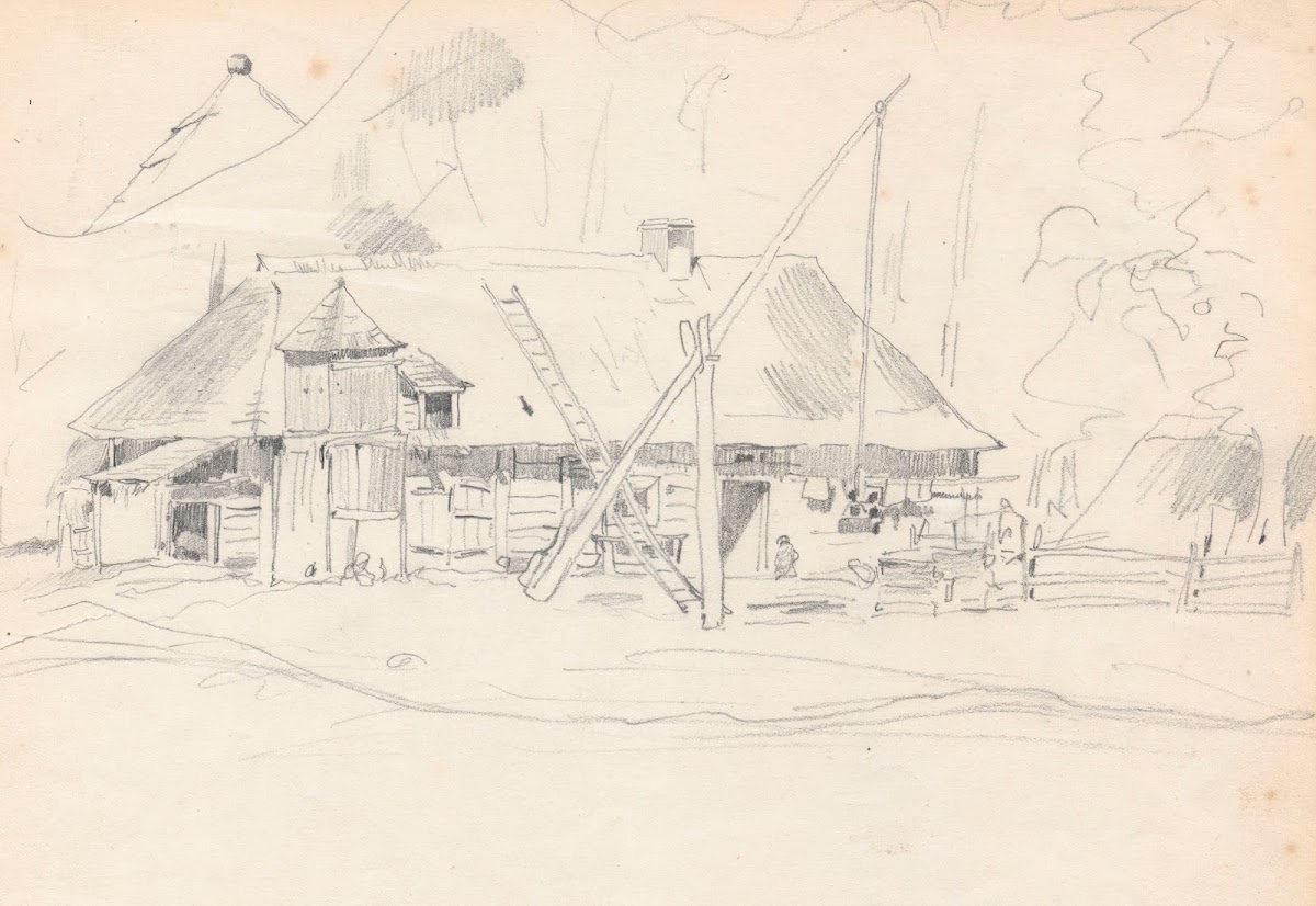 Farm with a crane 1882