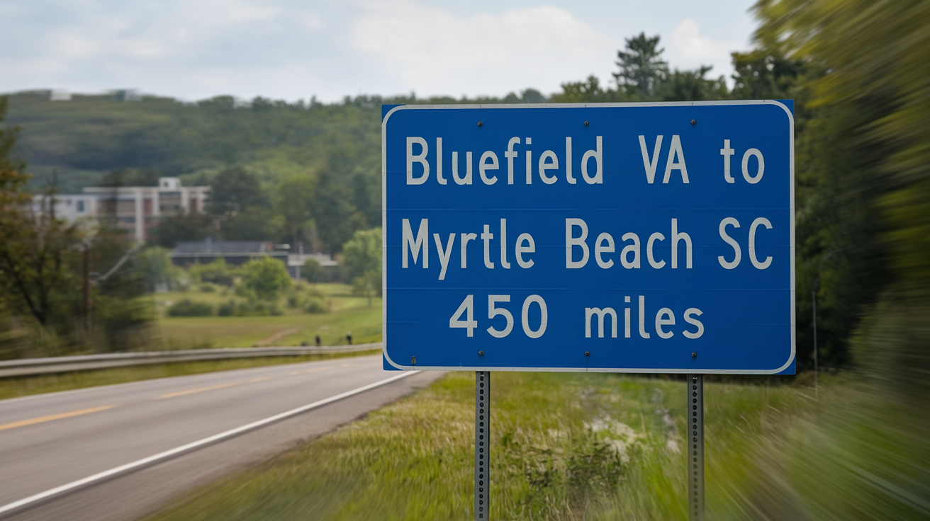 Distance from Bluefield VA to Myrtle Beach: Travel Guide