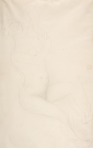 Reclining nude female figure