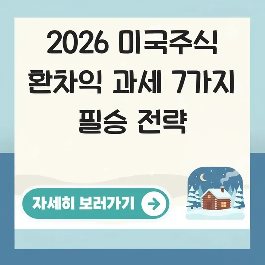 환율 상승으로 인한 미국주식 환차익 과세 여부 및 양도차익 계산 주의사항 대표 이미지