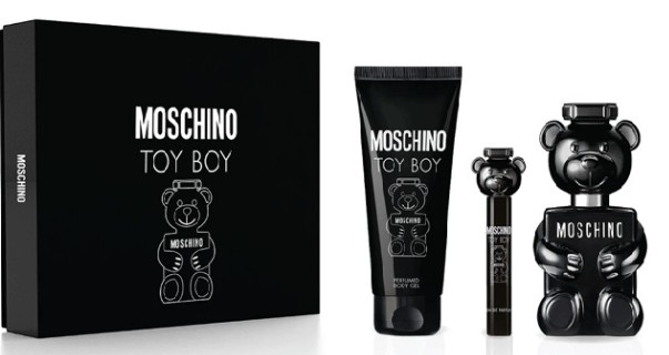 ESTUCHE MOSCHINO TOY BOY HOMBRE 3PZS 100ML EDP + 10 ML + GEL DE BAÑO