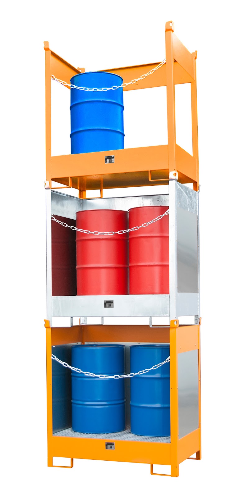 Vaten-stapelpallets FSP-2 G, vuurverzinkt