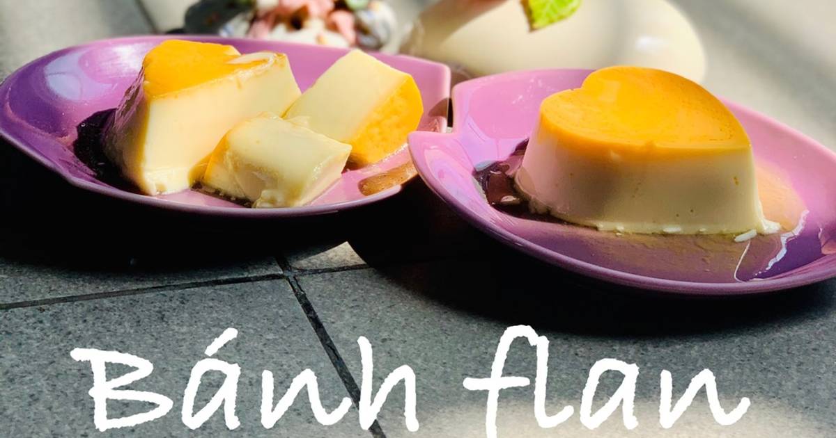 Bánh flan theo kiểu pháp