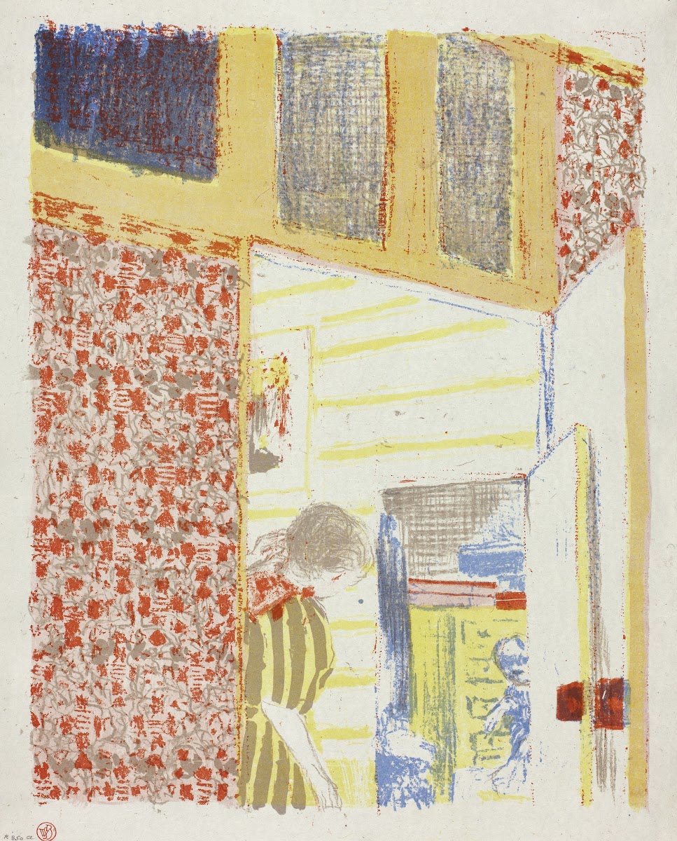 Interior with Pink Wallpaper III 1899