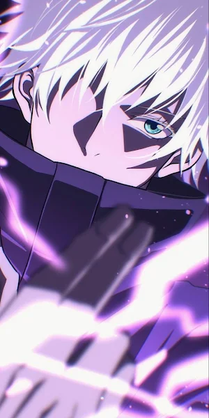 Anime, Satoru Gojo, Jujutsu Kaisen, Sleeve, Art  iPhone Wallpaper Background