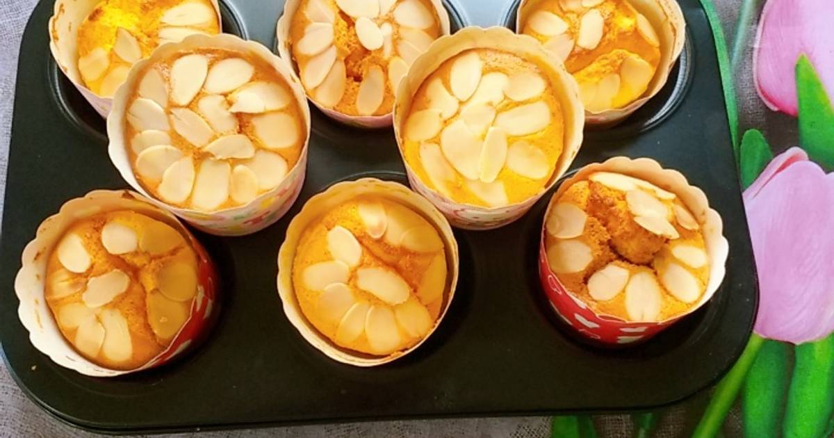Bánh cupcake sữa chua hạnh nhân 🧁🧁🧁