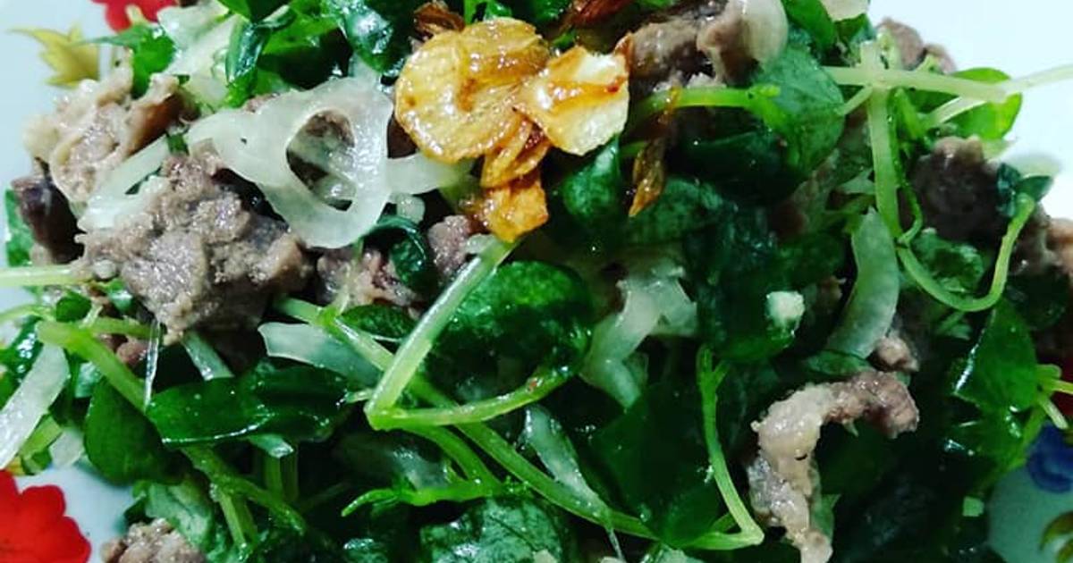 Gỏi thịt bò rau càng cua