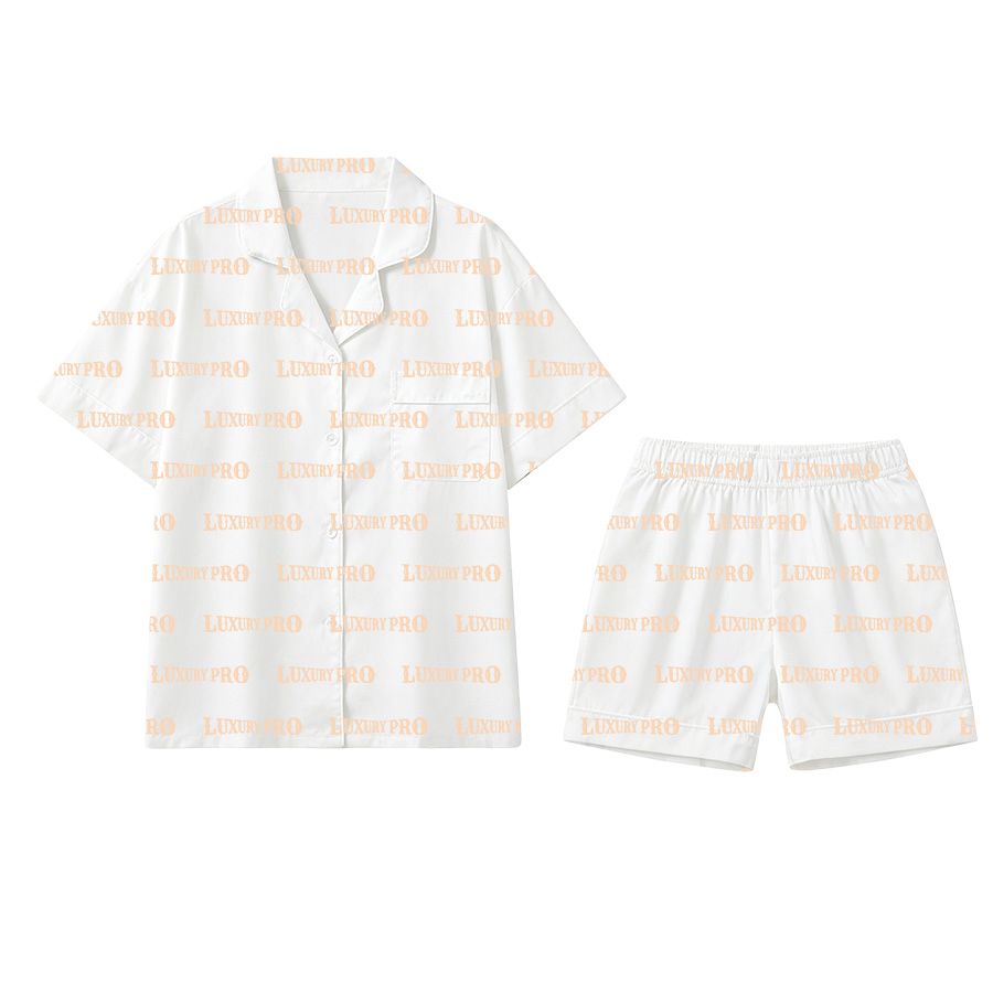 AOP Short Sleeve & Shorts Pajama Set Women