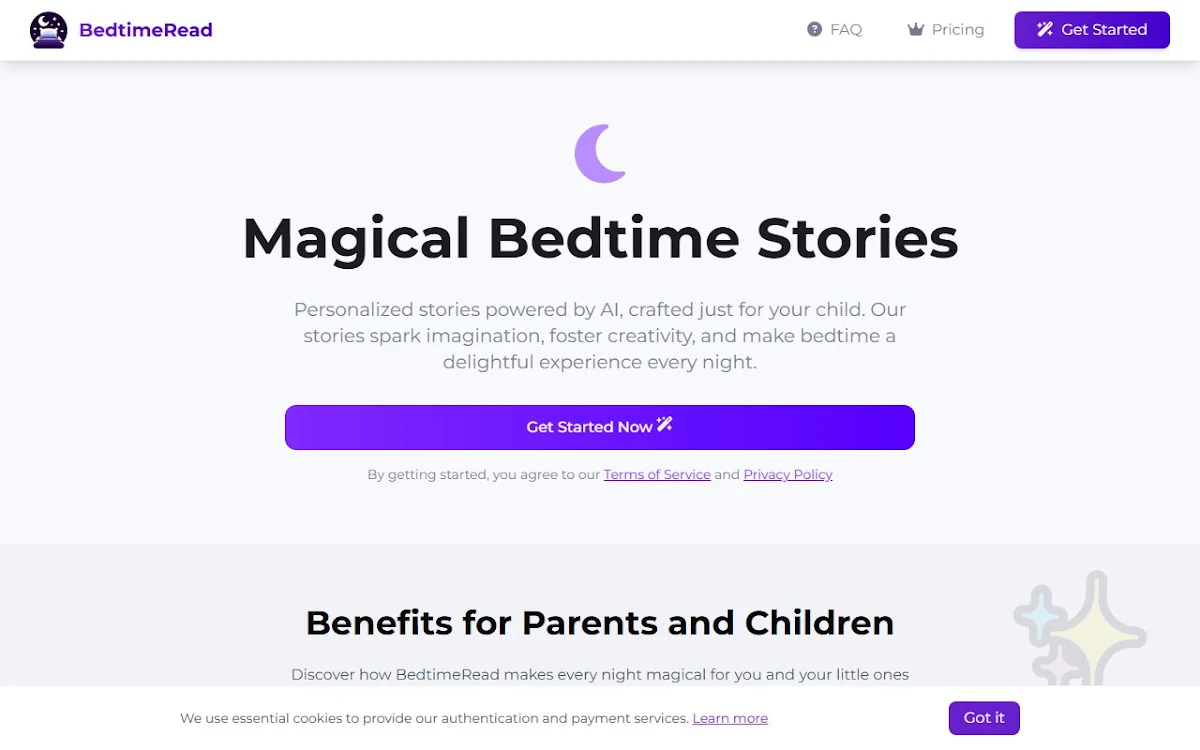 Captura de BedtimeRead
