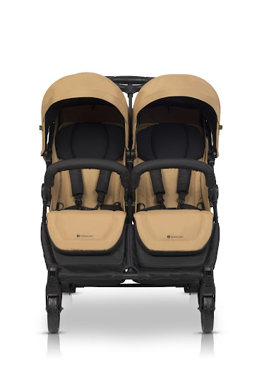 Stroller for twins Euro-Cart Doblo 2024 Camel