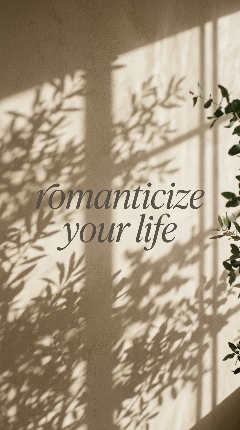 Neutral Sand Organic Window Shadow Typography Background - Free 4K mobile Wallpaper